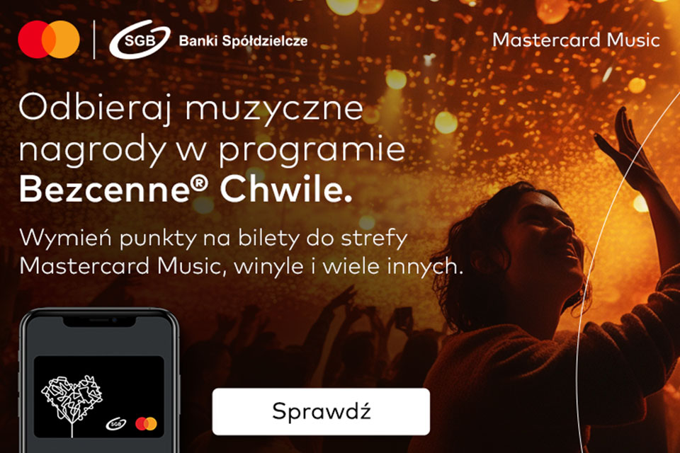 Mastercard Music – zbieraj punkty w Bezcennych Chwilach i odbieraj muzyczne nagrody