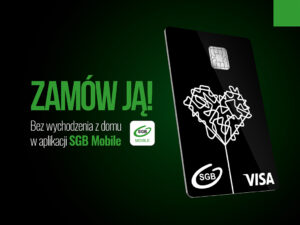 Zamów kartę w aplikacji mobilnej lub bankowości internetowej